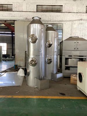 Customized Acid Alkali Waste Gas Treatment PP/SS Material Wet Scrubber Spray Tower