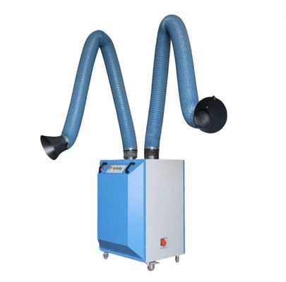Two Arm Welding Smoke Extraction System Welding Fume Dust Collector For Metal Welding