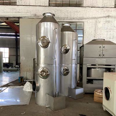 Stainless Steel Spray Tower Air Pollution Control Equipment For Food And Chemical Manufacturers