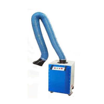 Single Arm Blue Mobile Portable Dust Collector Welding Fume Extractor