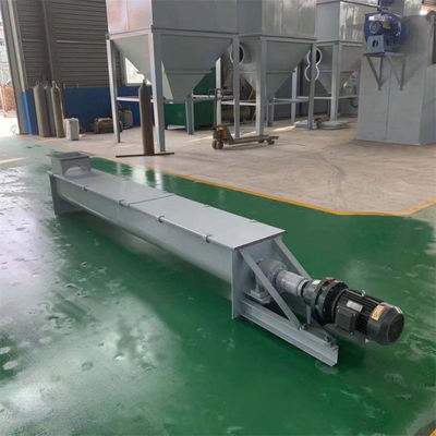 LS300 Stainless Steel Screw Conveyor With Cover Plate For Energy Saving Motor Cement Plant