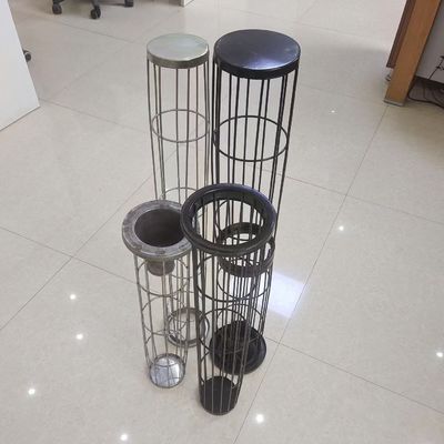 Plastic Spraying Dust Collector Skeleton Round Shape Filter Cages For Baghouse