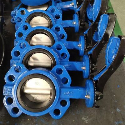 DN100 Stainless Steel Butterfly Valve All Purpose PTFE And Vinyl  With Durable Clamp